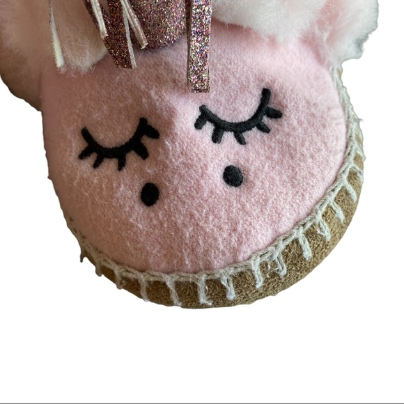 Hanna Andersson Pink Unicorn Slippers Size 9-10 - Picture 11 of 11
